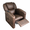 Ver imagem 6 de Poltrona do Papai Reclinável com Massageador Courino Conforto Premium - Marrom
