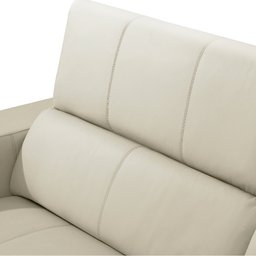 Sofá Retrátil Reclinável para Sala 3 Lugares 230cm Bari L06 Couro Off White - Lyam Decor - 9
