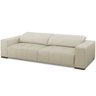Sofá Retrátil Reclinável para Sala 3 Lugares 230cm Bari L06 Couro Off White - Lyam Decor - 6