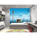 Ver imagem 1 de Papel de Parede para Quarto Madagascar 0001 - 1m