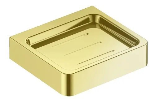 Kit Acessórios Para Banheiro 5 Peças Gold Dourado Metal - 3