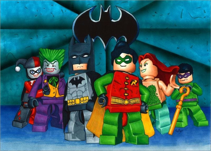 papel de parede Lego Batman