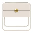 Ver imagem 4 de Mesa de Cabeceira 2g Organica 60 cm 28062 Off White Artesano
