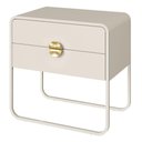 Ver imagem 1 de Mesa de Cabeceira 2g Organica 60 cm 28062 Off White Artesano