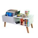 Ver imagem 4 de Nicho Estante Para Toca Discos e Para Discos de Vinil Retrô