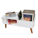 Ver imagem 2 de Nicho Estante Para Toca Discos e Para Discos de Vinil Retrô