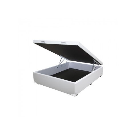 Baú Casal Branco Platinum Blindado Madeira 138x188x41