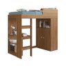 Cama Alta Multifuncional com Armário e Escrivaninha San Francisco Cm098 Art In Móveis-nogal - 1