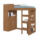 Ver imagem 4 de Cama Alta Multifuncional com Armário e Escrivaninha San Francisco Cm098 Art In Móveis-nogal