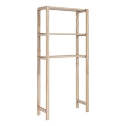 Estante Lavanderia Design Compacto Espaço Maquina Lavar Technox Marron - 2