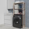 Estante Lavanderia Design Compacto Espaço Maquina Lavar Technox Marron - 3
