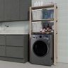 Estante Lavanderia Design Compacto Espaço Maquina Lavar Technox Marron - 1