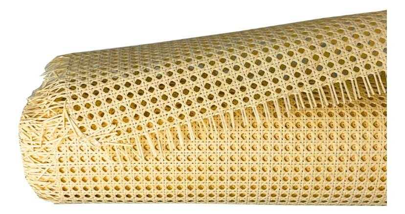 Palhinha Indiana Rattan Sextavada Tela Natural 3m X 50cm Cor:bege