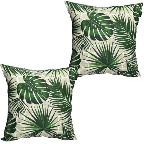 2 Almofadas Cheias para Sofá Decorativas, Impermeáveis e Antimofo Grande Trama
