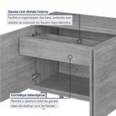 Ver imagem 6 de Kit 2 Peças com Cristaleira de Vidro, Buffet 4 Portas 100% MDF Prime Marrom