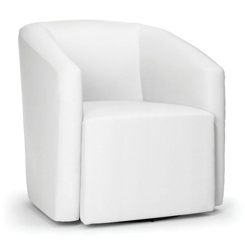 Poltrona Stella Max Corino Base Giratória - D'Rossi Cor Branco