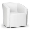 Ver imagem 1 de Poltrona Stella Max Corino Base Giratória - D'Rossi Cor Branco