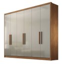 Ver imagem 3 de Guarda Roupa Casal 100% MDF 6 Portas 6 Gavetas - Rizon -Cumaru/Fendi