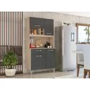 Ver imagem 3 de Kit Cozinha 4 Portas 1 Gaveta 91401 Avena Grafito Demobile