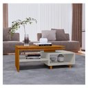 Ver imagem 2 de Mesa de Centro Lima 1 Prateleira Naturalle Off White Bechara