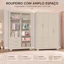 Ver imagem 6 de Guarda-Roupa para Quarto de Bebê Zaki | Areia Fosco 100% MDF