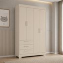 Ver imagem 1 de Guarda-Roupa para Quarto de Bebê Zaki | Areia Fosco 100% MDF