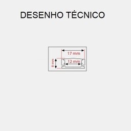 Perfil Sobrepor Para Fita Led 1 Metro Alumínio Difusor Leitoso - 3