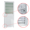 Ver imagem 2 de Porta de Cozinha Alumínio 80 Esq L25 V.Boreal Branco Brimak