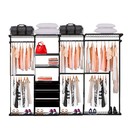 Ver imagem 1 de Closet Aramado - Linear Clr 250 com Gaveta - 2,80m - Preto