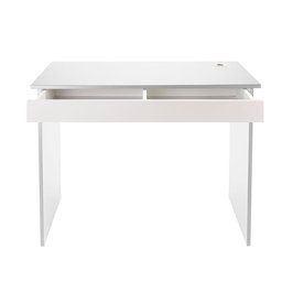 Escrivaninha Pé Painel com Gaveta Marelli 1000x500 Branco - 3