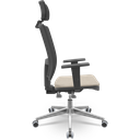 Ver imagem 2 de Cadeira Brizza Tela 3d Backplax Apoio Aluminio - Poliéster Fendi
