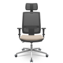 Ver imagem 1 de Cadeira Brizza Tela 3d Backplax Apoio Aluminio - Poliéster Fendi
