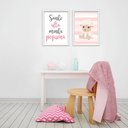 Ver imagem 2 de Kit 2 Quadros Decorativos Ovelinha Sonhe Alto 34x44cm MDF
