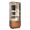 Ver imagem 2 de Cristaleira Aura Hb Móveis 2 Portas de Vidro 1 Gaveta Nature/Off White