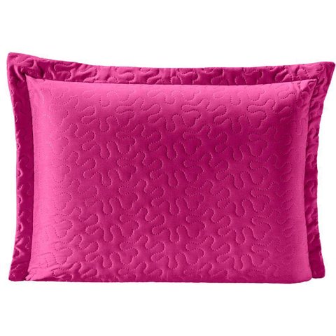 Porta Travesseiro Pratik Pink Rosa Avulso Dupla Face
