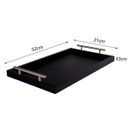 Ver imagem 6 de Bandeja Café Alças Bebidas Xícaras Bar Aparador Portátil Ambiente Escritório Recepção:bandeja Café a