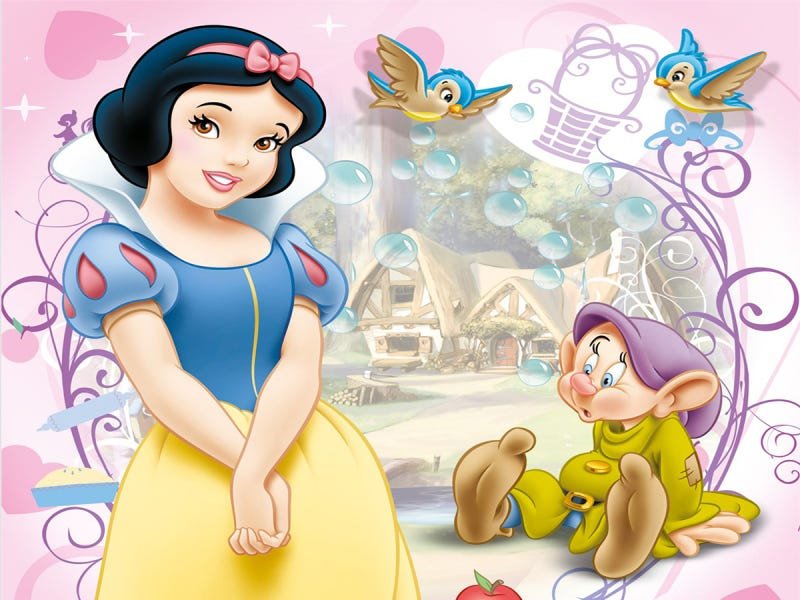 Papel de Parede para Quarto Branca de Neve 0010 - 1m - 2