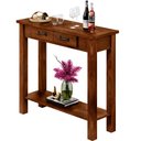 Ver imagem 2 de Aparador Buffet Sala de Estar 01 Gaveta 100cm W02 New Rústico Madeira Maciça Imbuia - Lyam Decor