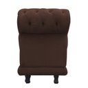 Ver imagem 3 de Sofá Retrô Barcelona Namoradeira Suede Marrom - D'Rossi