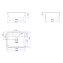 Ver imagem 2 de Cuba Embutir Retangular C/ Mesa 500mm Branco Deca