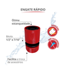 Engate Rápido 1/2" e 7/16" para Mangueira Cor Vermelho Durín - 2