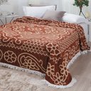 Ver imagem 2 de Colcha Casal Chenille Aristocrata Bruna Jolitex MARROM