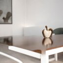 Ver imagem 2 de Escultura de Mesa Marrom e Bege para Decoração de Sala Romance Petra