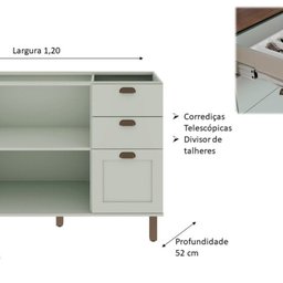 Cozinha Completa 100% Mdf 4 Peças Iluminata - 6
