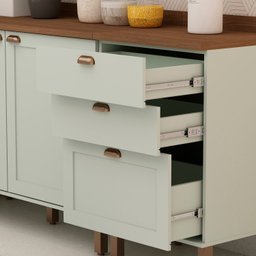 Cozinha Completa 100% Mdf 4 Peças Iluminata - 5