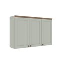 Ver mais imagens de Cozinha Completa Modulada 100% MDF 4 Peças Iluminata Verde/Mint/Ébano Fosco