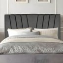 Ver imagem 1 de Cabeceira Casal Box de Cama Estofada 140 Cm Antonella Corino Cinza