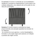 Ver imagem 5 de Cabeceira Casal Box de Cama Estofada 140 Cm Antonella Corino Cinza