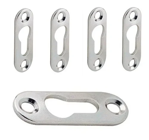 Suporte De Nicho Tipo Presilha Plano Com Furo Escareado Metálico Zinco Branco (Kit Com 50 Un) - 9