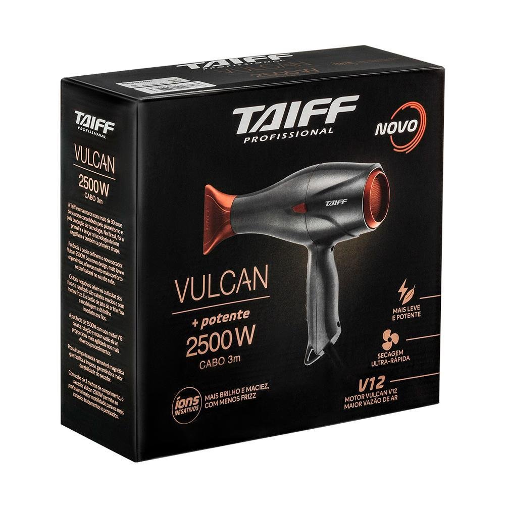 Secador de Cabelos Taiff Vulcan Motor V12 2500w 110v - 5